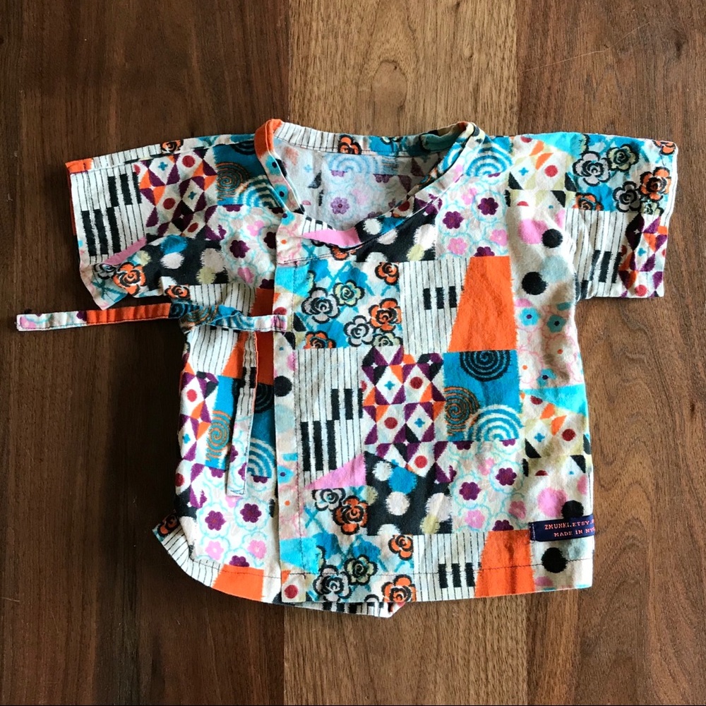 UNIQUE Zmunki Patterned Wrap Shirt 6-12m